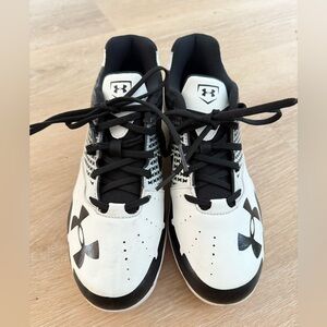 Under Armour Black and White Sports Sneakers